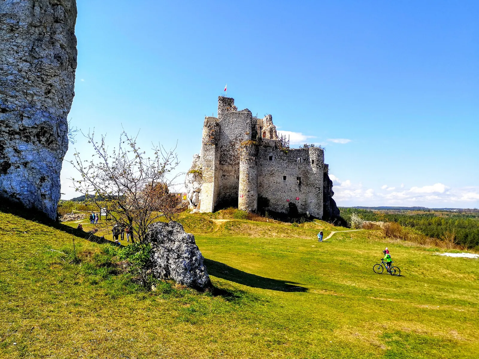 Zamek Mirów na wapiennej skale
